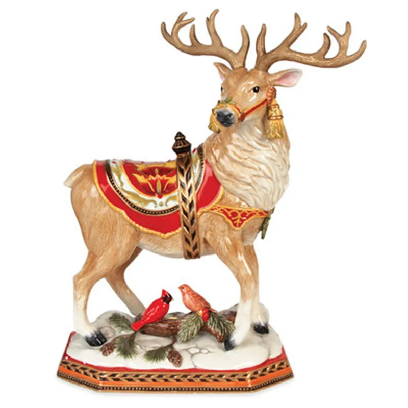 resin reindeer statue