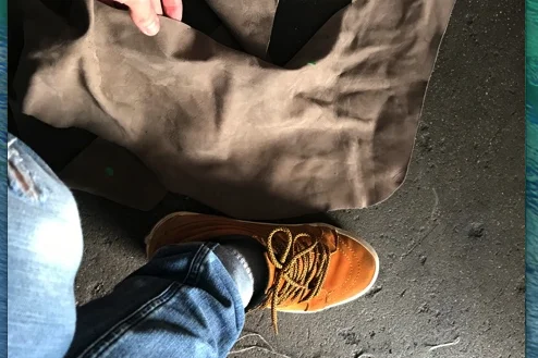 
grain nabuk scraps leather selected 