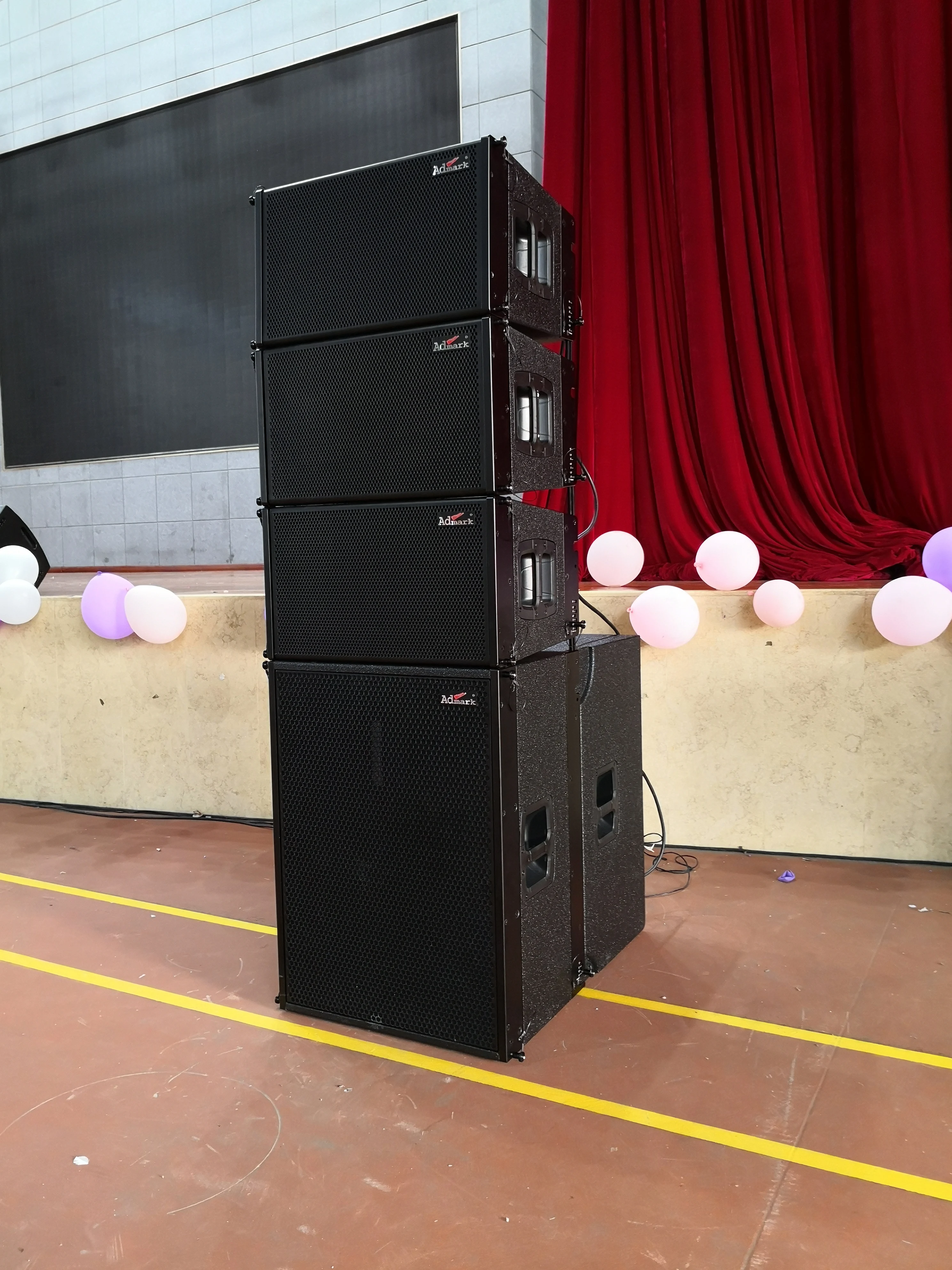 
Admark 12 inch line array system self powered 