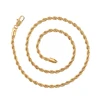 45185 xuping simple design necklace jewelry 18k gold plated men's chain