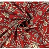 Cotton voile material maroon decorative ethnic indian hand block print craft by meters