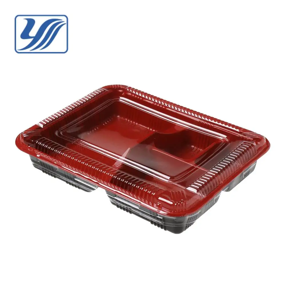 
Disposable microwave 4 compartment bento box 