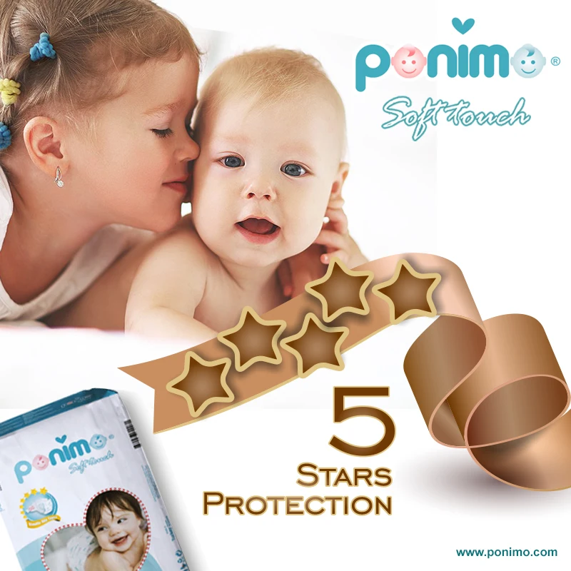 
Ponimo Soft Touch No:5 ( Junior ) High Quality Baby Diapers Turkey 