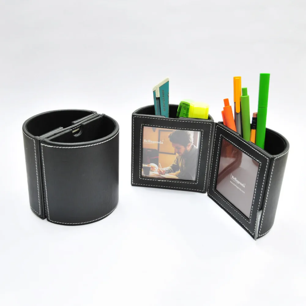 Cheap Desktop Pu Custom Pen Holder Buy Custom Pen Holder,Desk Pen