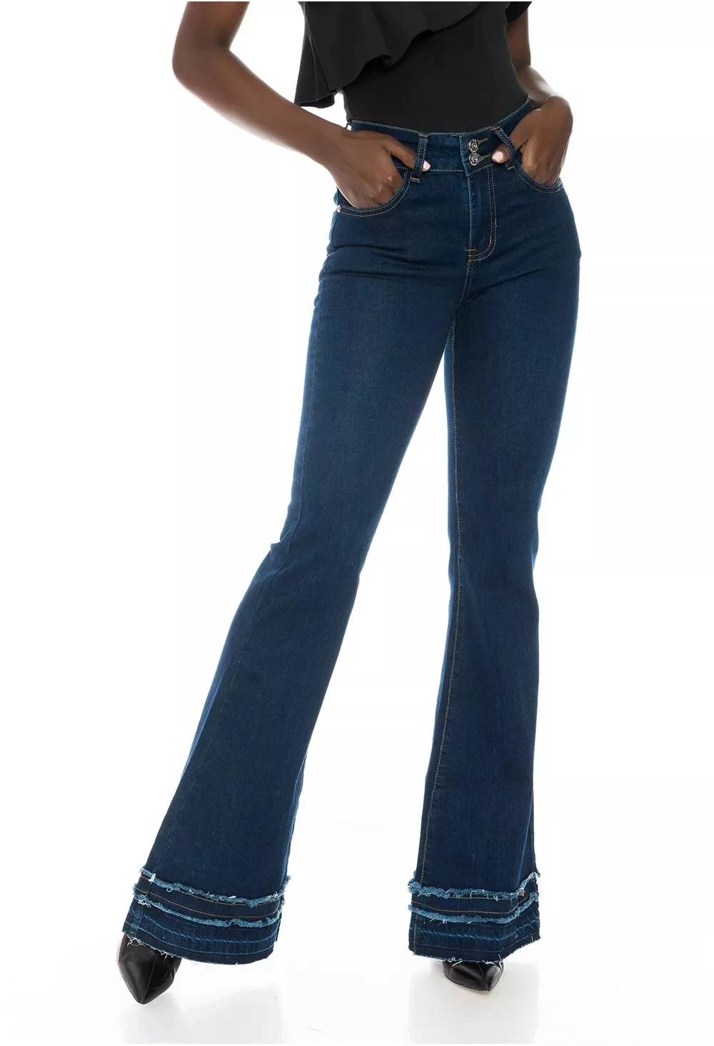middle waist jeans