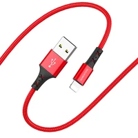 

Hoco BOROFONE BX20 Red Nylon Braided Usb Cable For iPhone