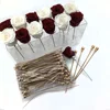 Perfect Wedding Door Decoration Make Arrange Flower Box Preserved Stem Rose Forever Preserved Roses With Stem