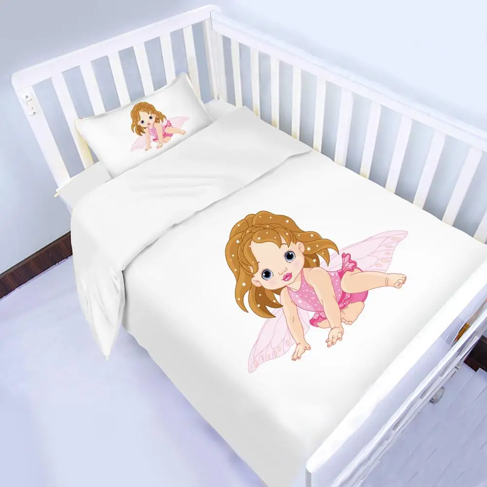 Sweet Little Fairy Baby 3d Baby Crib Comforter Set Buy Baby