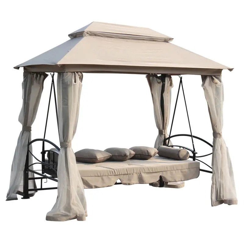Luxury Outdoor Gazebo Swing Bed With Mosquito Net And Roof Buy Garden Swing,Daybed,Hanging