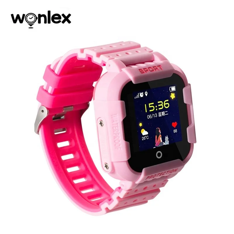 

Wonlex Smart Watch KT03 Waterproof IP67 with camera GPS Android/IOS, Blue;purple;black;pink