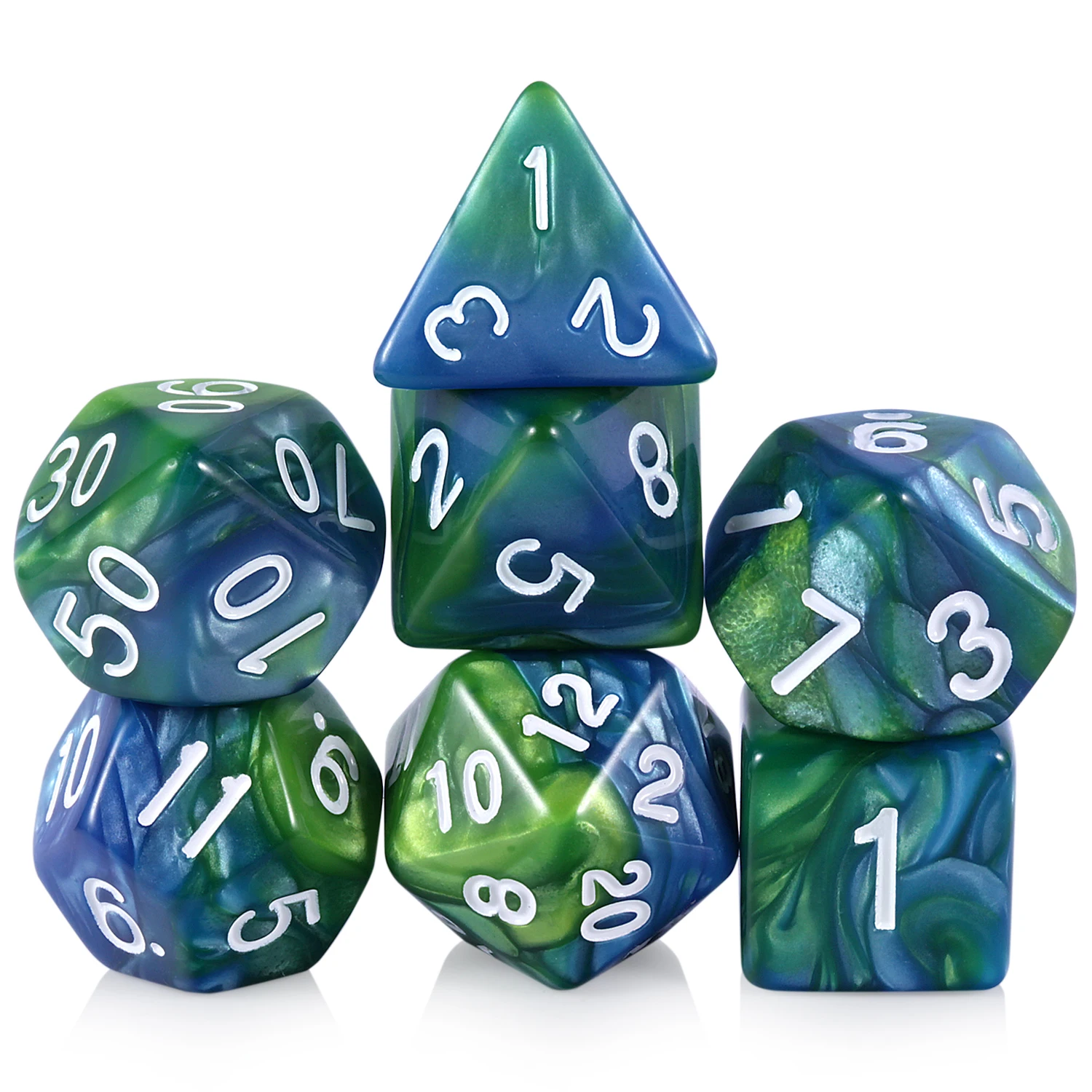 

Custom RPG Dice Set Factory wholesale 7 dies Acrylic polyhedral dnd Dice for Dungeons and Dragons DnD Table Games