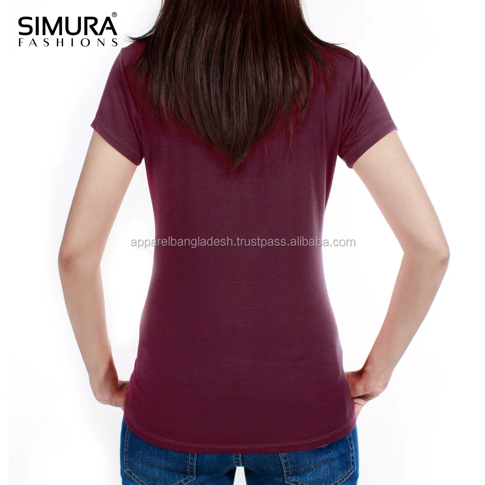 Online Shopping Women Clothes Wholesale Unique Design T Shirt Ladies