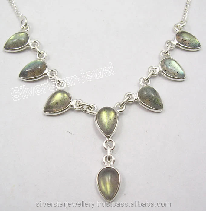
Matching bridal indian traditional jewellery set necklace 925 solid silver natural labradorite gemstone handmade necklace 