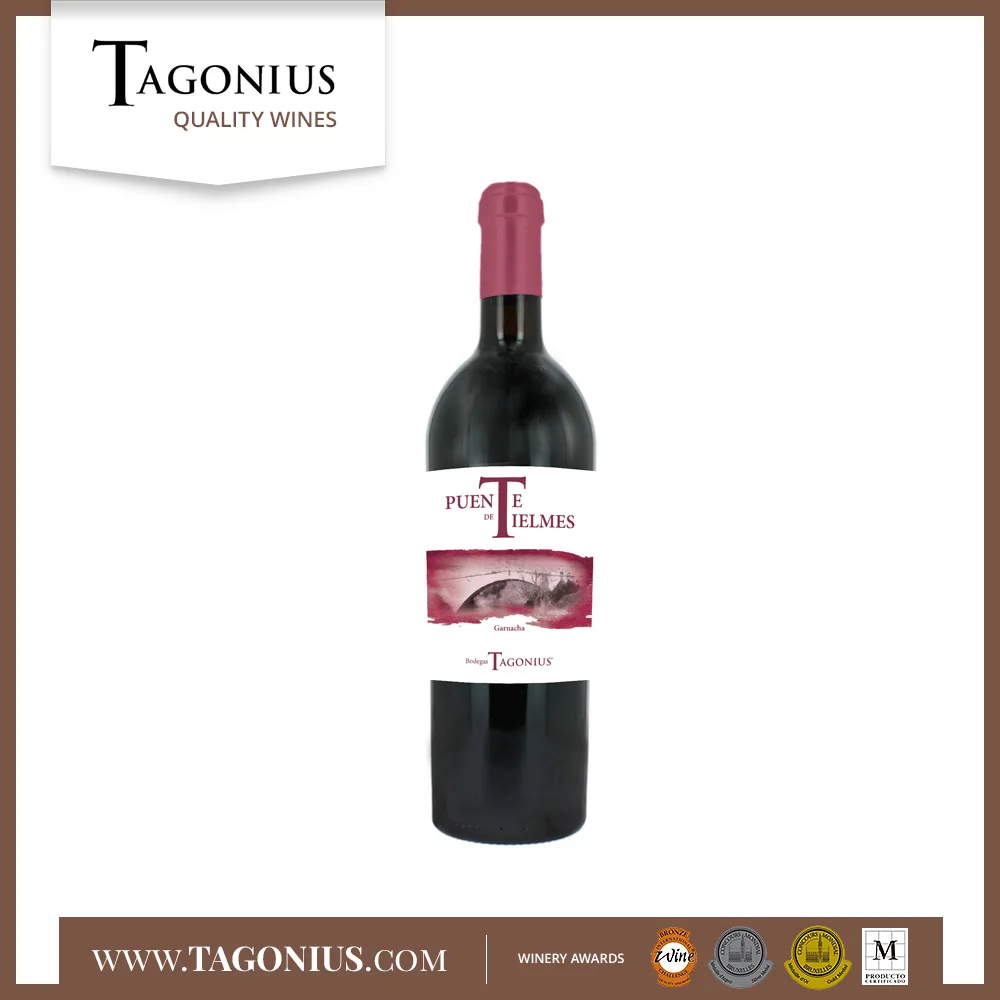 Red Wine Puente de Tielmes Garnacha 2016 - Spanish Wine [Bodegas Tagonius]