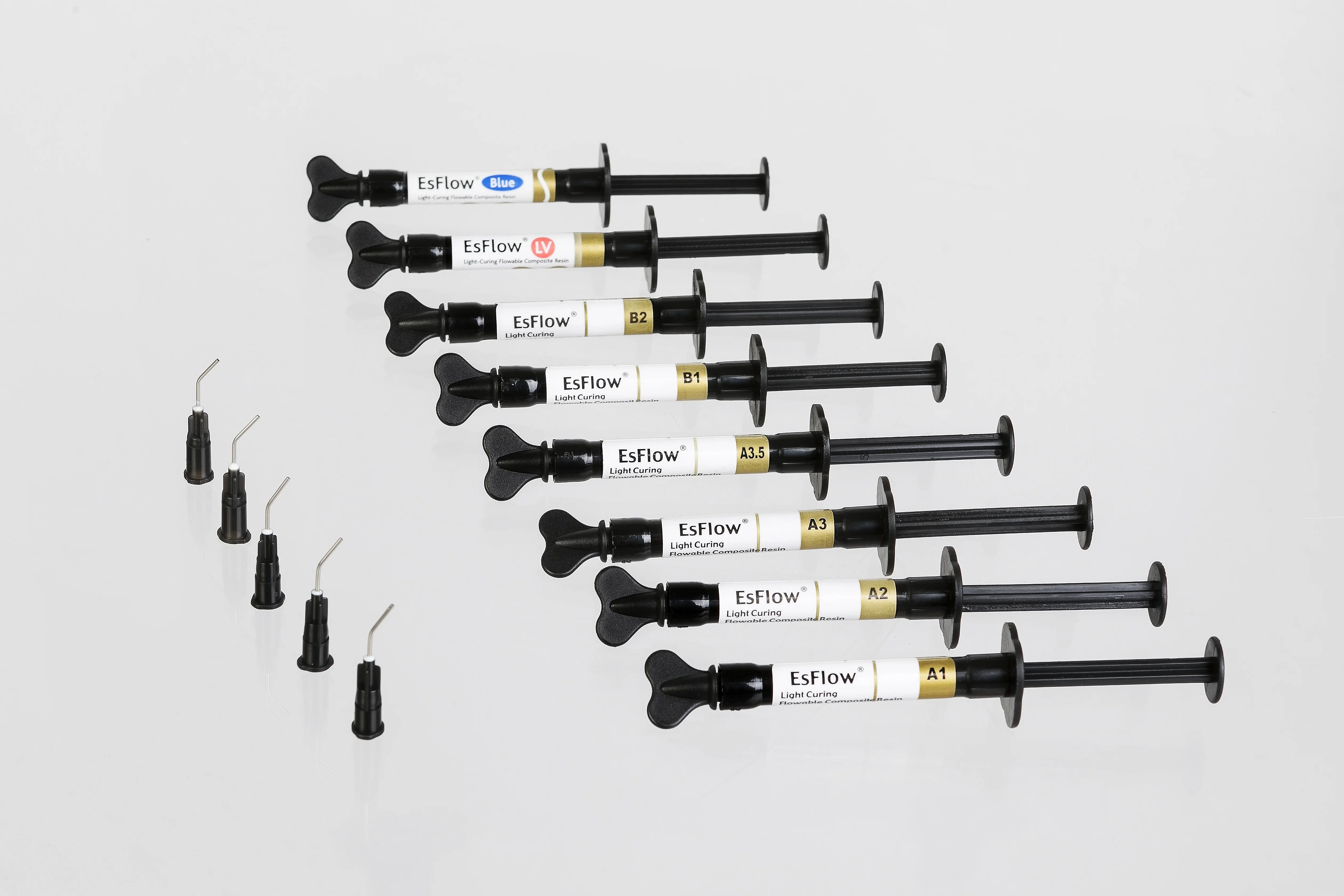 Dental Flowable Light Cured Composite Resin With Nanohybrid And Low