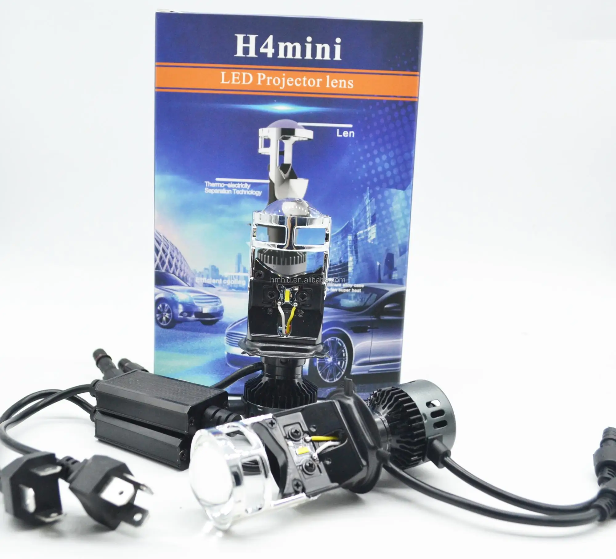 Auto Parts Super Bright 36w 3600lm Mini Led Projector Lens Light H4