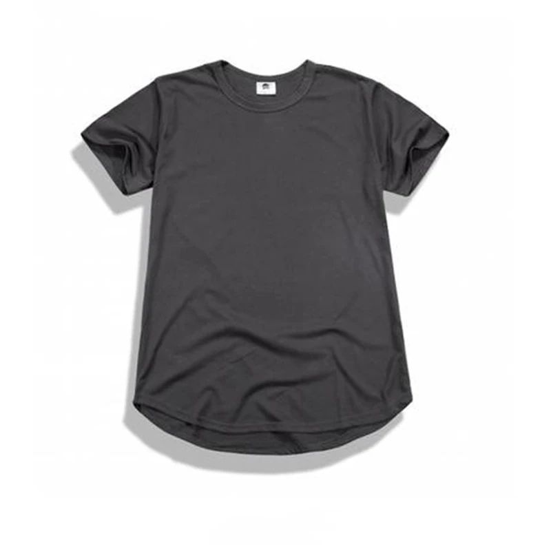 2018 OEM ODM Longline Scoop Bottom T Shirt Men