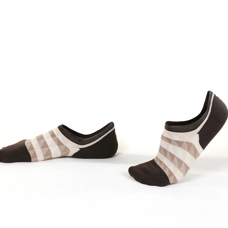 Striped Mesh Breathable Leisure Non Slip No Cotton Invisible Ankle Show Socks