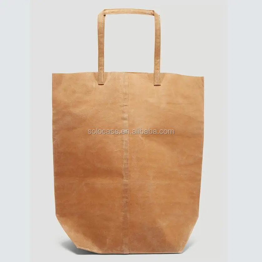 Biodegradable Vegan Waxed Canvas Grocery Tote Bag