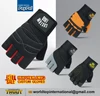 Unisex Gym Gloves, Lifting Gloves Protect Wrist Gym Training, Non-Slip Breathable Half Finger Weight Gloves