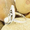 Presentation mother of pearl rings wholesale 925 sterling silver ring handmade silver jewelry manufacturers