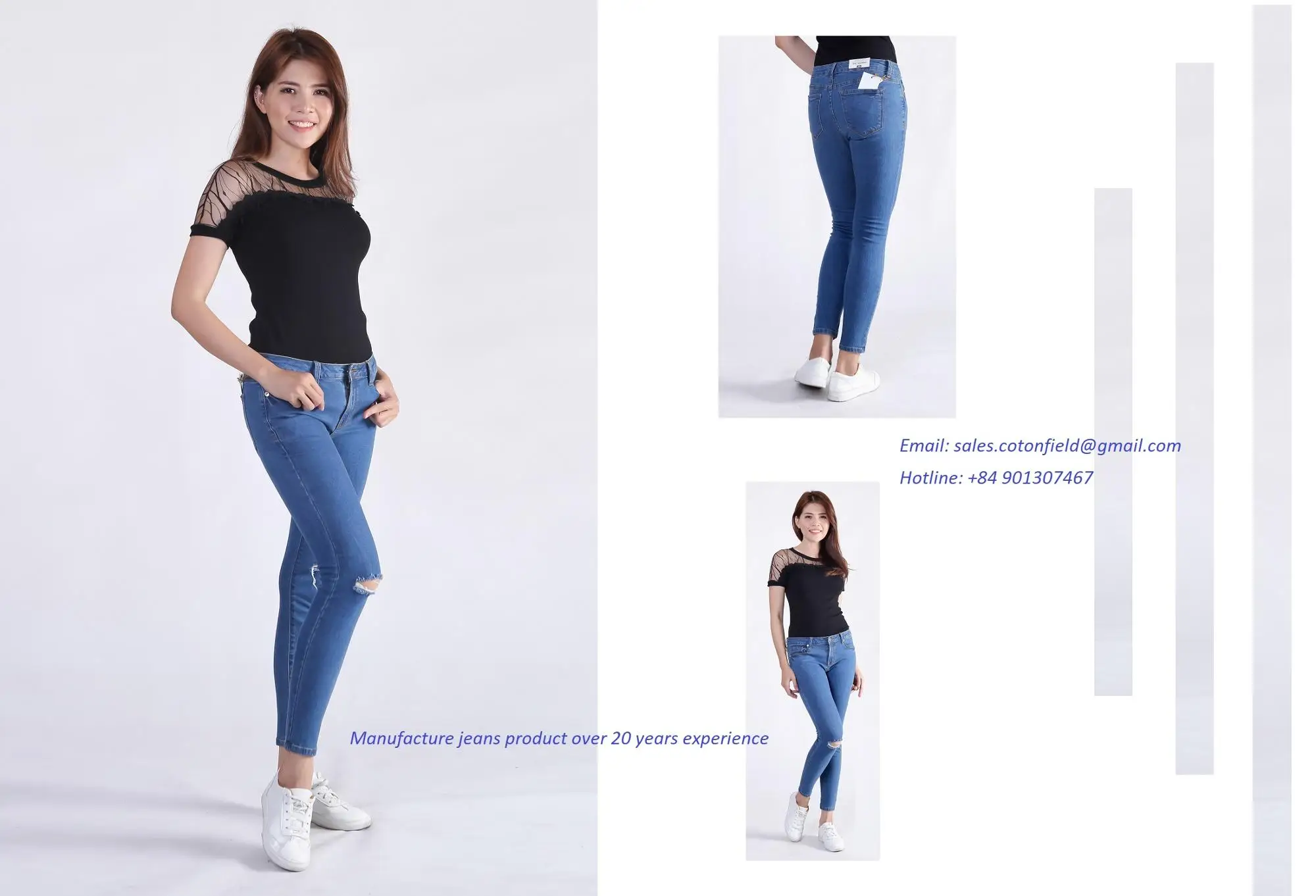 100 cotton skinny jeans womens