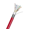 Hot Sale 23 AWG solid bare copper conductor SFTP CAT6A Gigabit Network Cable with UL 444