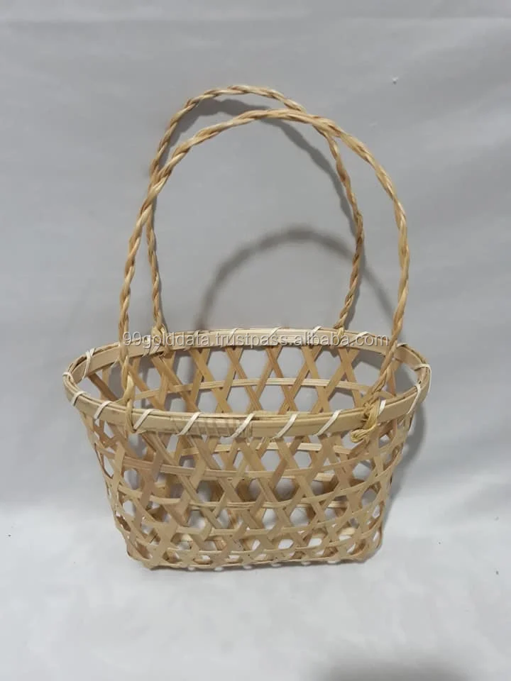 Natural Rattan Storage Basket / Rattan Basket For Clothing (sandy
