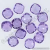 natural purple amethyst cushion shape briolette cut 10mm size gemstones lot for pendant jewellery making