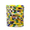 Marble effect multi colour bangles acrylic jewelry jewellery