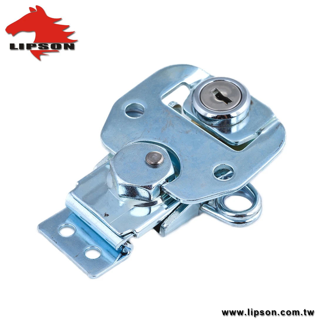 Ts180 Zinc Plating Steel Spring Loaded Draw Rotary Butterfly Twist