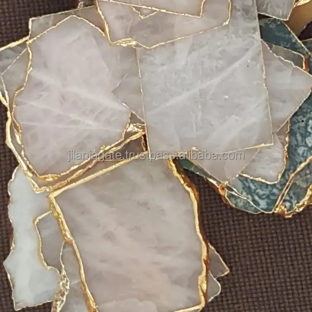 
Rose Quartz Agate coasters for drink / Buy From Jilani Agate 