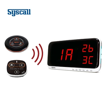 
(ST-600) Syscall Waiter call button Restaurant table calling button, wireless calling system, 3 buttons for cafe, restaurant 