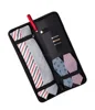 Travel Tie Case Neck Tie Cuff Link Holder Portable leather Storage Bag