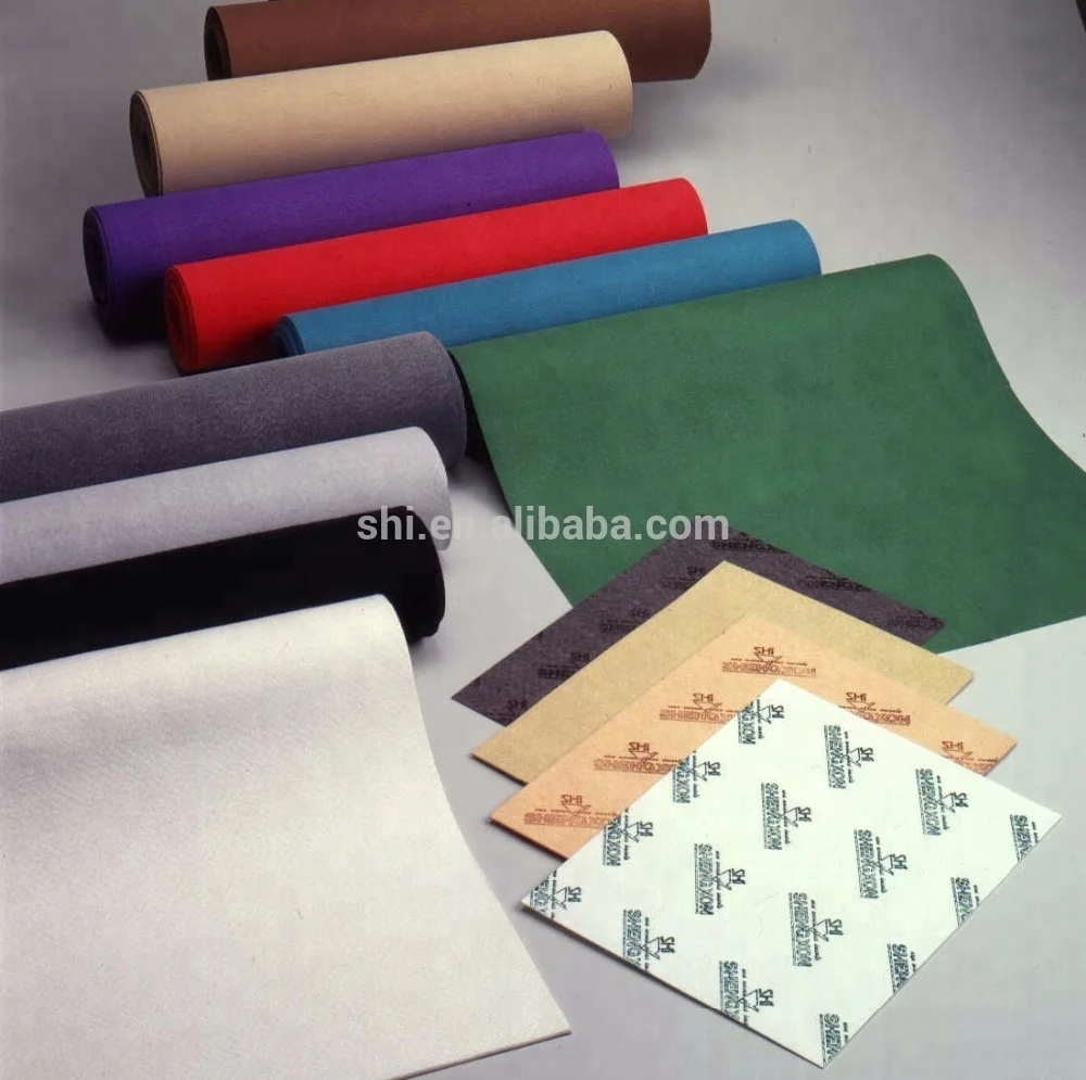 
Nonwoven artificial leather for shoes lining with high abrasion resistance 
