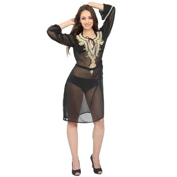 white kaftan beach cover up