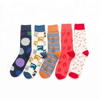 

High Quality Cute Fashion Design Comfortable Crew Men Custom Dress Socks