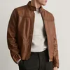 Leather Men's 100% Lambskin Leather Bomber Biker Jacket just buy it