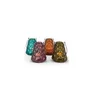 antique glass & roots metal candle votive