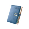 China reliable factory custom make daily planner book with leather cover and divider tabs