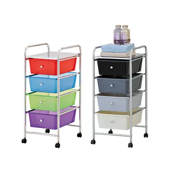 4 Tier Mobile Plastic Storage Cabinet Organizer Buy Kids Toy