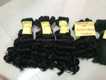 Khamida Virgin Hair Store Sale Double Curly Weft Hair Extensions