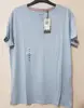 High-quality Men's T-Shirt Short Sleeve Shirt Button Cotton Casual Tops Regular Fit Crew Neck Bangladeshi Branded Labels Surplus