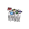 Multicolored 925 Sterling Silver Stack Rings Silver Cheap Jewelry