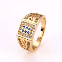 

12617 Xuping Fashion18k gold plated fashion mens ring, classical anniversary wedding jewelry rings for men