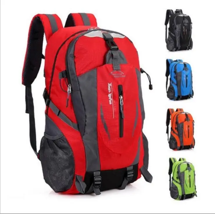 

Waterproof travelling backpacks Outdoors Camping Pack bags Gym Mountaineering hiking backpack bag, Red, green, blue, black, orange