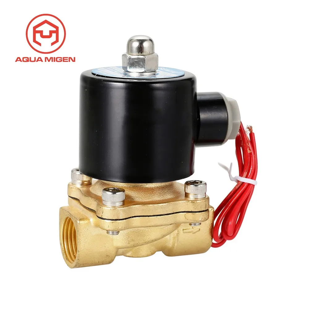 1/2 inch Normally Open 110V120V AC Brass Solenoid Valve NPT