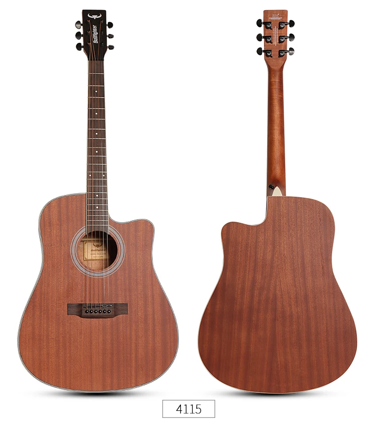 Bullfighter D-4015 Wholesale price Custom Brand Cutway Acoustic Guitar