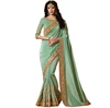 Green Georgette Silk Party Wear Saree / Buy Wholesale Silk Sarees Online / Shop Indian Silk Sarees