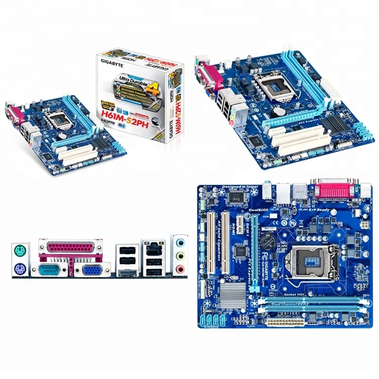 

GIGABYTE Intel H61 Express Chipset GA-H61M-S2PH LGA1155 Micro ATX Motherboard